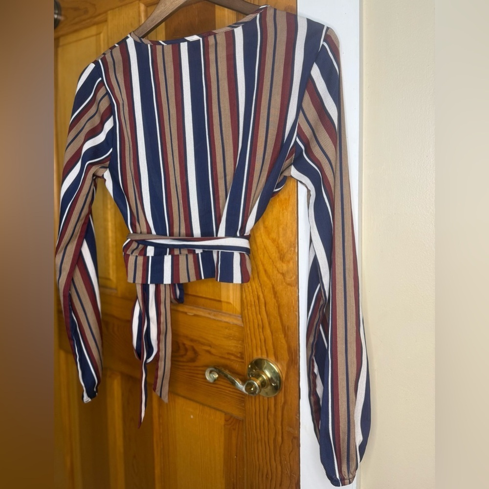 Fashion Nova Put You In Line Striped Crop Top - Picture 5 of 7